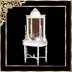 DBEF226 Painted Mirrored Hall Stand / Dresser