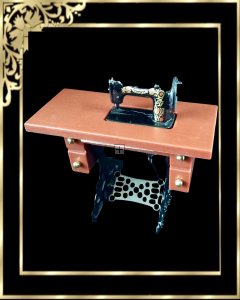 DCLA07783 Sewing Machine ( Treadle ) and Table