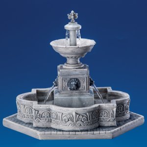 64061 Lemax Modular Plaza Fountain 2016