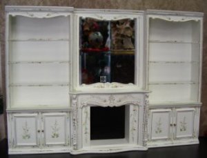 D8041 White Wall Unit / Display / Fireplace [D8041] - $115.00 ...