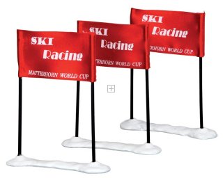 44805 Lemax Ski Racing Flags (3) 2014