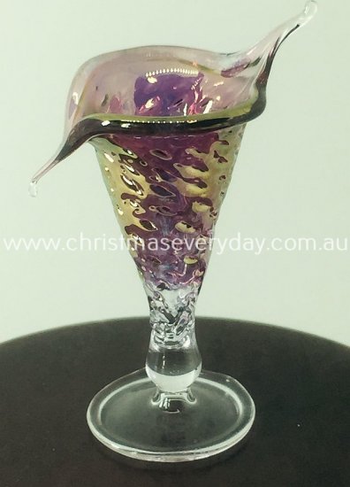 D83GL Pulpit Vase Cranberry - Click Image to Close