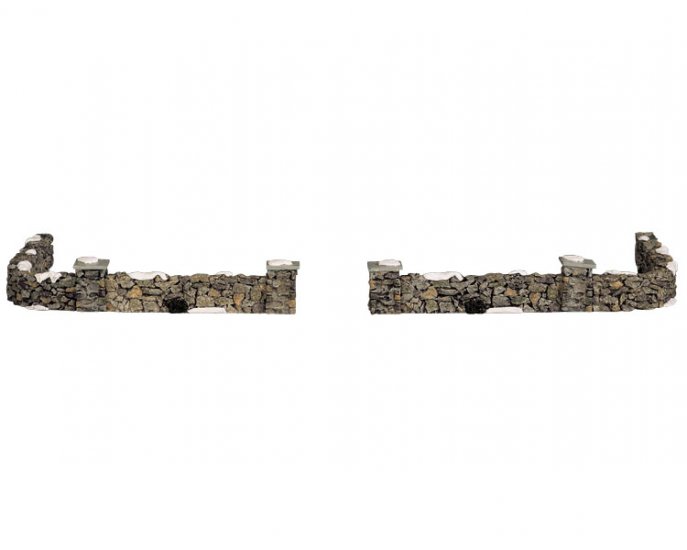 93304 Lemax Lemax Stone Wall Set of 6 - Click Image to Close