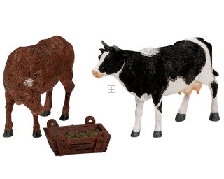 12512 Lemax Feeding Cow & Bull
