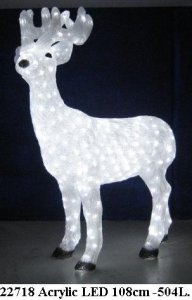 C22718 Acrylic 504 LED Reindeer Large