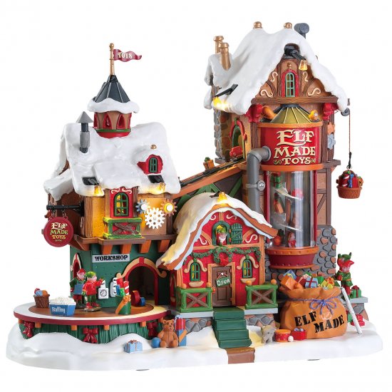 75190 Lemax Elf Made Toy Factory 2018 - Click Image to Close