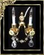DFA017003 Twin Crystal Sconce candle flame bulbs DFA017003 Twin Crystal Sconce candle flame bulbs