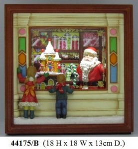 C44175/B Santa In Shop Window