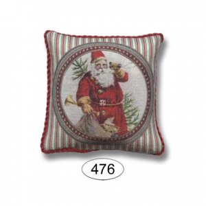 DPIL476 Pillow Christmas Santa / Stripe
