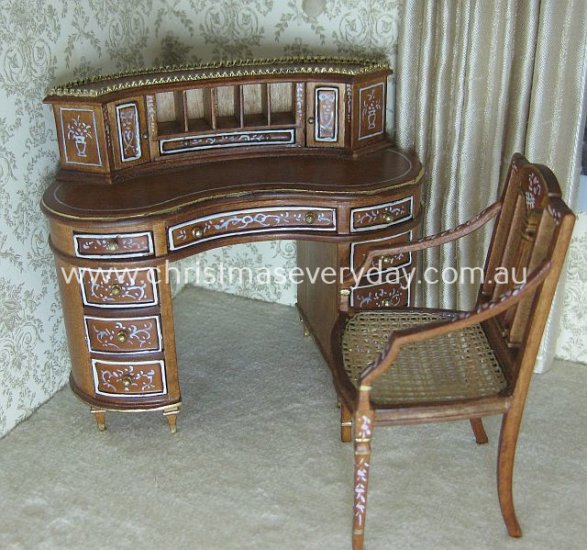 D1883SET Bespaq Desk Writing and Chair "Pensee" - Click Image to Close