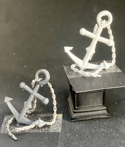 APR147 Ornament Anchor and Chain 25mm High