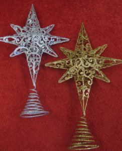 CHM546 Christmas Tree Star Gold or Silver