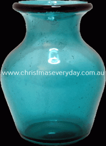 DHB499 Vase Aqua Glass