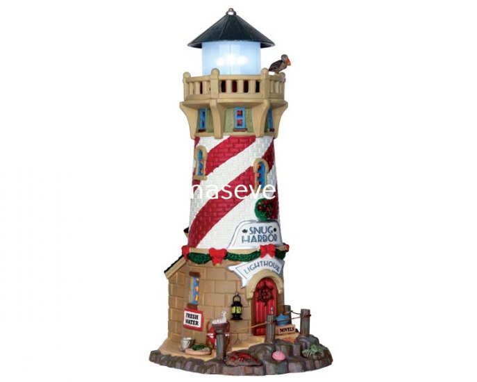 65163 Lemax Snug Harbor Lighthouse 2016 order for 2021 - Click Image to Close