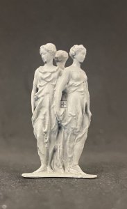 APR094 StatueThree Graces In Circle Back to Back 40mm