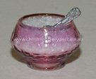 D68AGL Crystalline Sugar Bowl Cranberry New Product