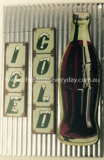 DLC20 Sign Metal / Timber Coca Cola - Click Image to Close