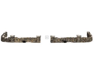 93304 Lemax Lemax Stone Wall Set of 6