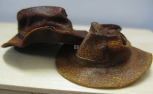 DPR4 Doll House Old Slouch Type Hats Leather Hand Made