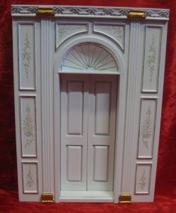 D9102 Bespaq "Manor" Dollshouse Door Panel White