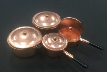 DRH1208 Copper Sausepans and Lids