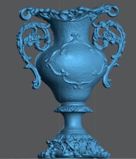 APR169 Vase Ornate with Handles 37mm H - Click Image to Close