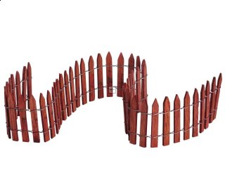 84813 Lemax 18" Wired Wooden Fence 2008
