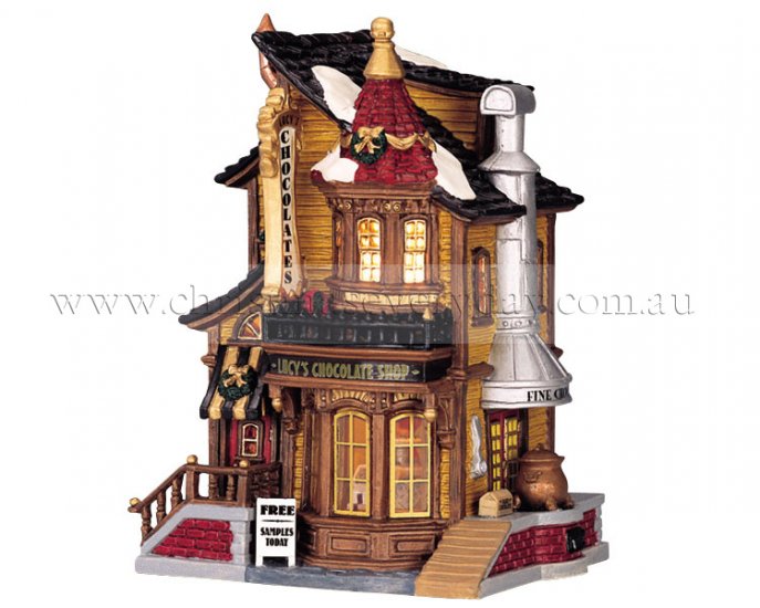45052 Lemax Lucy's Chocolate Shop 2004 - Click Image to Close