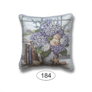 DPIL184 Pillow Hydrangea Windowsill