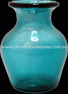 DHB499 Vase Aqua Glass