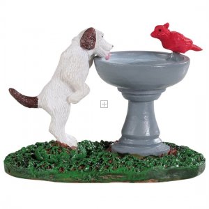 94535 Lemax Bird Bath Dog Fountain 2019
