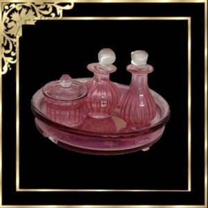 D117GL Doll House Dressing Table Set Cranberry