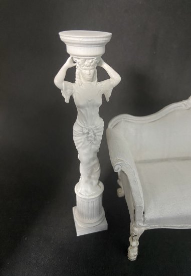 APR049 Statue of Woman With Vase on Small Column - Click Image to Close