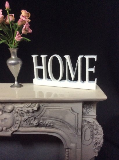 LC Decorative Wood Plaque "HOME" - Click Image to Close