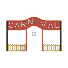 LC Carnival Entranceway includes Ticket Booth Kit 2021