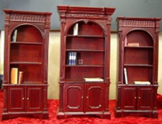 D51022 Dollhouse Arch Top Mini Bookshelf
