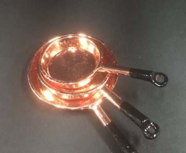 DAZG8186 Copper Frying Pans Set of 3