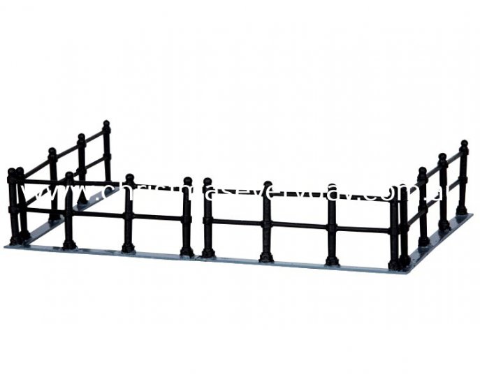 44789 Lemax Canal Fence Set 4 - Click Image to Close