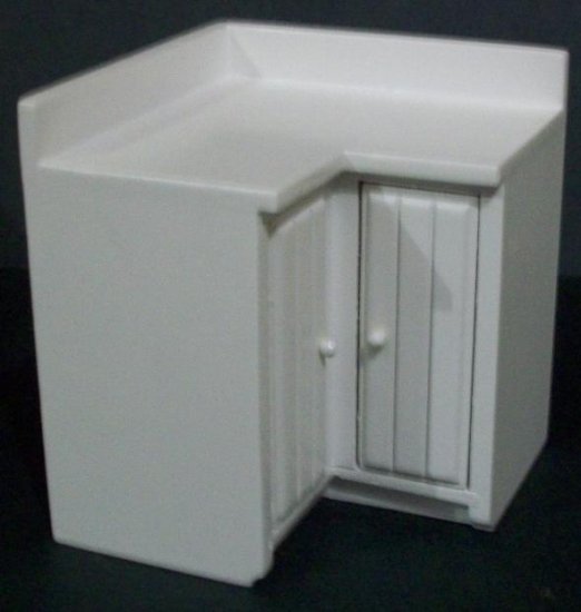 DAC221W Kitchen Unit Corner White - Click Image to Close