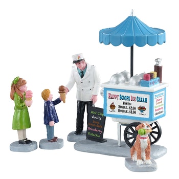 12037 Happy Scoops Ice Cream Cart set of 5 - Click Image to Close