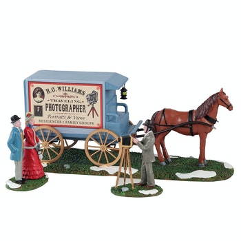 13561 Travelling Photographer Wagon set 3 - Click Image to Close