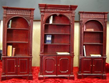D51023 Large Arch Top Bookcase