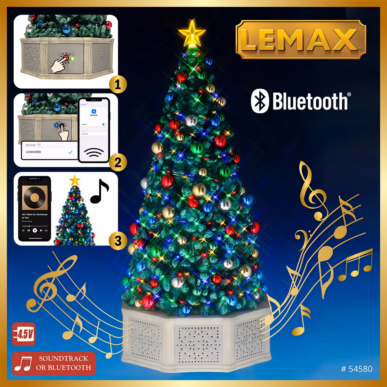 54580 Lemax Bluetooth Musical Tree Due August