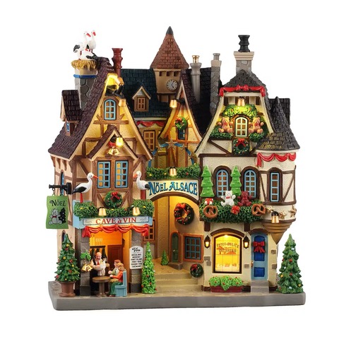 55318 Lemax Noel Alsace Facade Due August 2025 - Click Image to Close