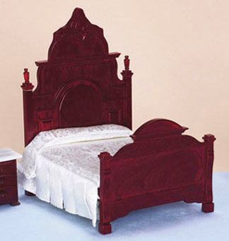 D0060 Victorian Bed Mahogany - Click Image to Close