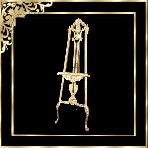 D06393 Gold Easel - Click Image to Close