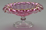 D120GL Doll House Ribbed Turnover Bowl Cranberry