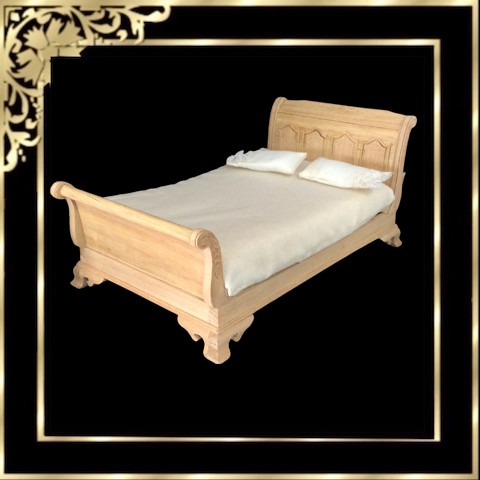 D41060 Unfinished Double Bed - Click Image to Close
