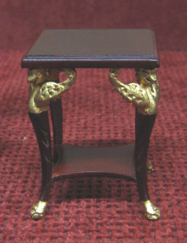 D6873GB Bespaq End Table Gold / Black - Click Image to Close