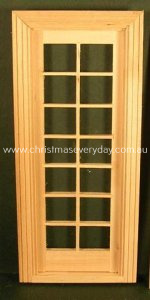 D9605 Dollshouse Single French Door 1:12 scale miniature - Click Image to Close